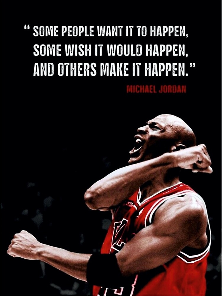Discover Make it Happen - Michael Jordan Poster Premium Matte Vertical Poster