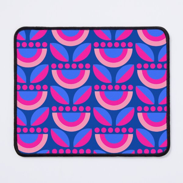 Item preview, Minimalist Floral in Blue + Pink designed and sold by latheandquill.