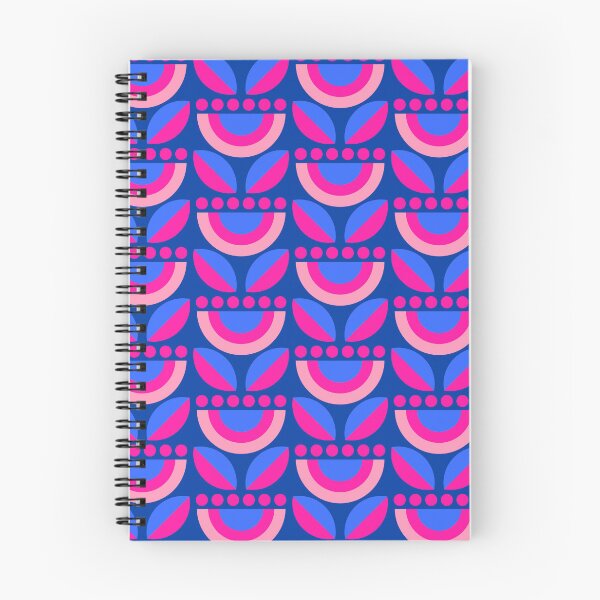 Item preview, Minimalist Floral in Blue + Pink designed and sold by latheandquill.