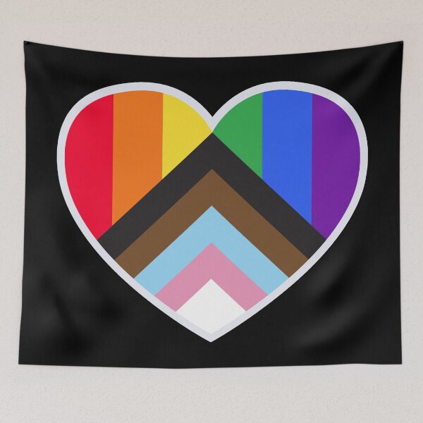 Item preview, Pride Heart Shape Flag designed and sold by BetterDaze.