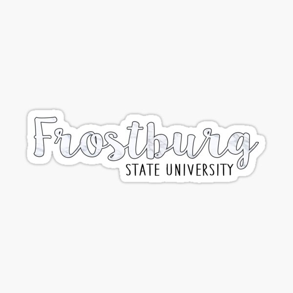 Frostburg State University - B&W Marble Sticker