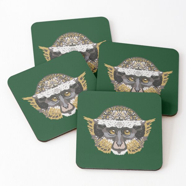 Item preview, Wolf's Guenon Face designed and sold by GeoCreate.
