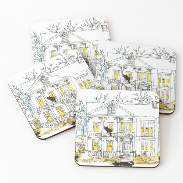 Item preview, Cats At Home Around Their Two Story Victorian House In New Orleans designed and sold by DonSylvester.