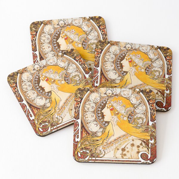 Item preview, Zodiaque or La Plume by Alphonse Maria Mucha designed and sold by mbuz90.