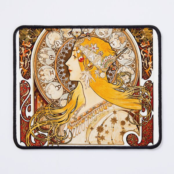 Item preview, Zodiaque or La Plume by Alphonse Maria Mucha designed and sold by mbuz90.