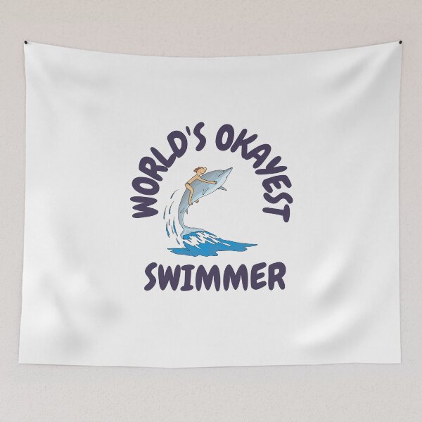 Item preview, World's Okayest Swimmer designed and sold by DoraHappy.