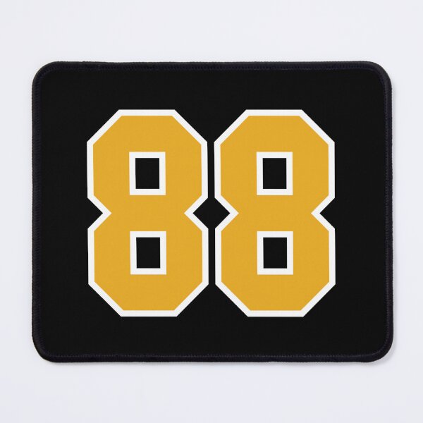 Item preview, 88 Black Gold White Sports Jersey Number Eighty-Eight Sticker designed and sold by heajosephgi3.