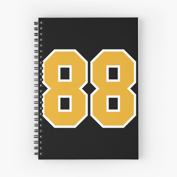 Item preview, 88 Black Gold White Sports Jersey Number Eighty-Eight Sticker designed and sold by heajosephgi3.