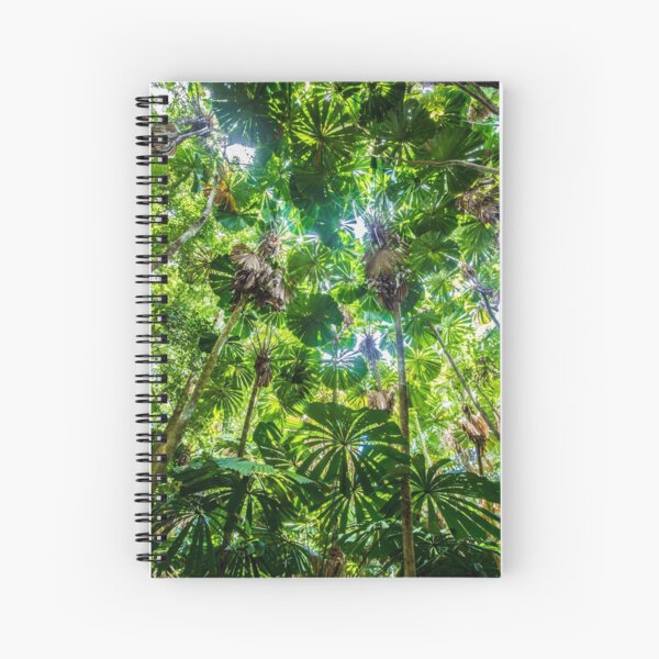 Fan palm forest Spiral Notebook