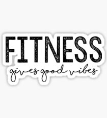 Fitness gibt gute Schwingungen Sticker