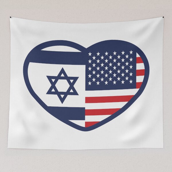 Item preview, USA Loves Israel  designed and sold by MeLoveIsrael.