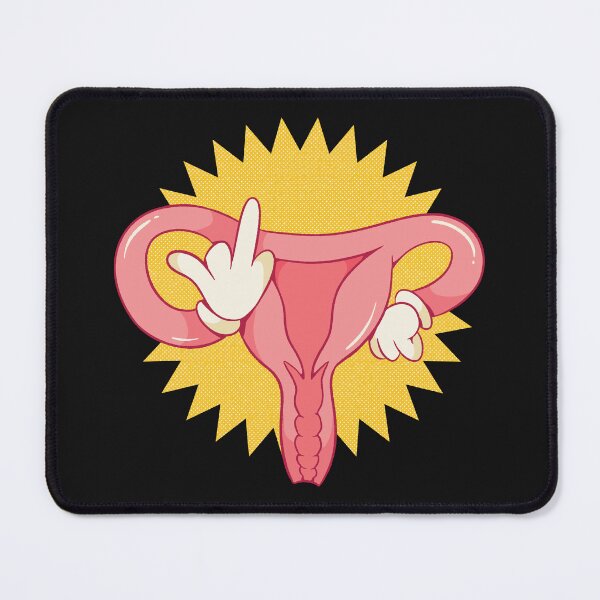 Item preview, Uterus Shows Middle Finger Feminist Feminism designed and sold by 1White-Rabbit.