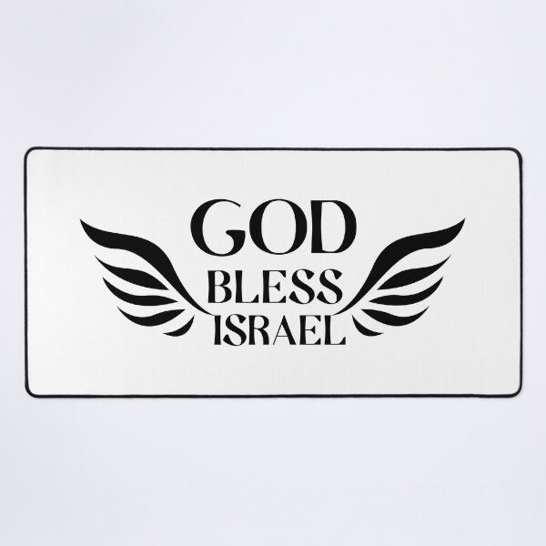 Item preview, God Bless Israel , Black Logo designed and sold by MeLoveIsrael.