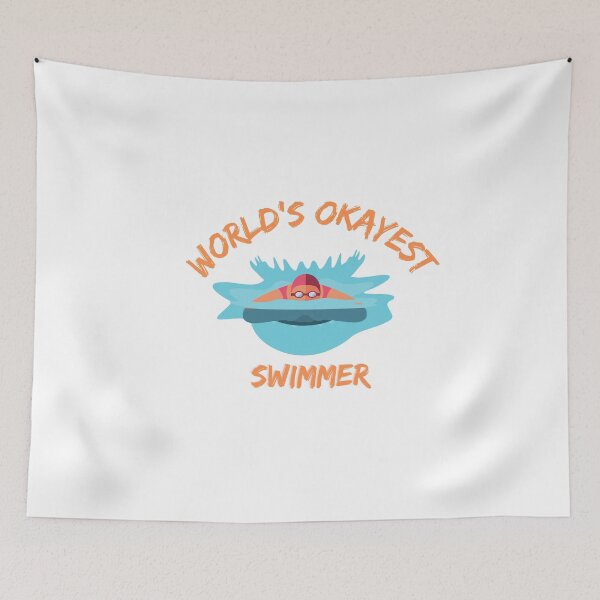 Item preview, World's Okayest Swimmer designed and sold by DoraHappy.