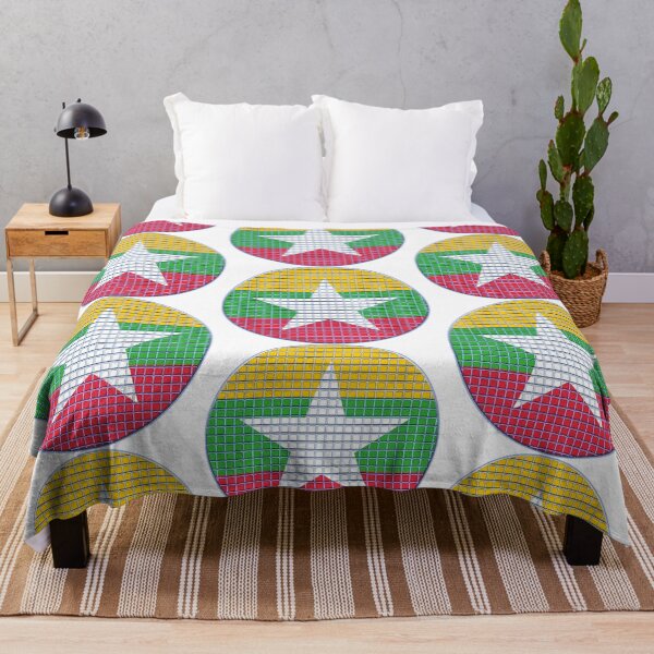 Item preview, Myanmar Flag Rounded - Squares Pixel designed and sold by MoonElite.