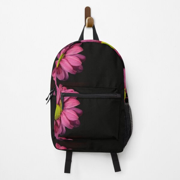 Item preview, Half Pink Daisy Flower on black Background designed and sold by RonelBroderick.