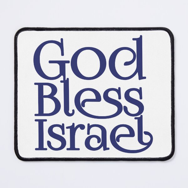 Item preview, God Bless Israel White Logo designed and sold by MeLoveIsrael.