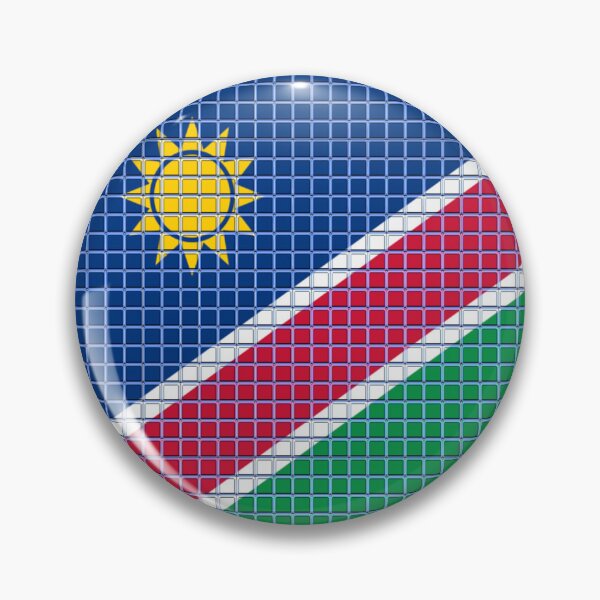 Item preview, Namibia Flag Rounded - Squares Pixel  designed and sold by MoonElite.