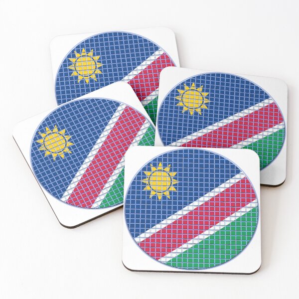 Item preview, Namibia Flag Rounded - Squares Pixel  designed and sold by MoonElite.