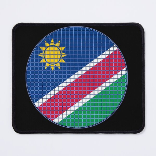 Item preview, Namibia Flag Rounded - Squares Pixel  designed and sold by MoonElite.
