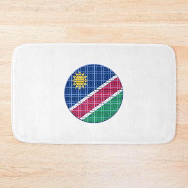 Item preview, Namibia Flag Rounded - Squares Pixel  designed and sold by MoonElite.