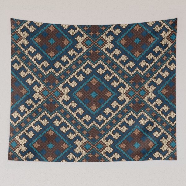Item preview, ethnic geometric aztec decorative pattern designed and sold by ErhanArt.