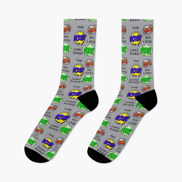 Item preview, This Boy Loves Comic Books! (on Grey) designed and sold by epinkb.
