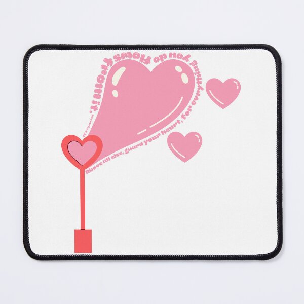 Item preview, Proverbs 4:23 Bible verse, Above all else, guard your heart, for everything you do flows from it, blowing bubbles, bubble hearts designed and sold by Emily Roberts.