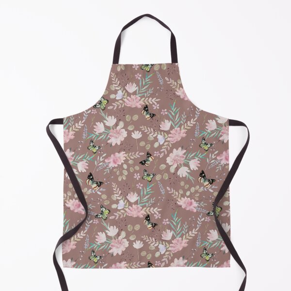 Item preview, Cute watercolor seamless pattern with pastel flowers, brown variation designed and sold by Robusta87.