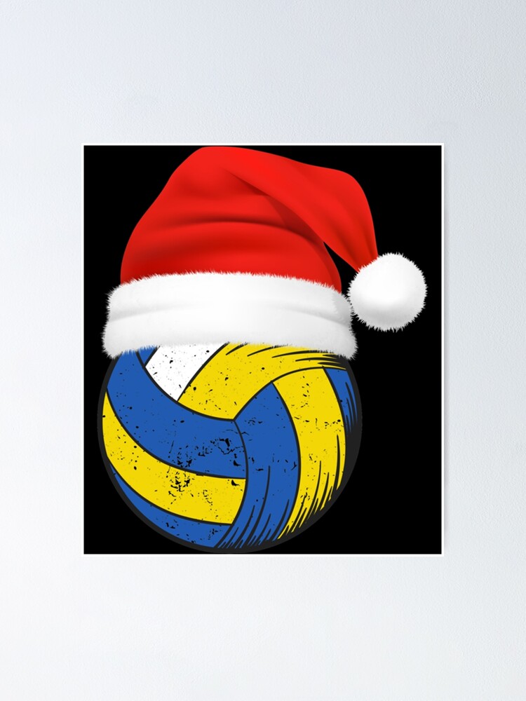 "Volleyball Christmas Xmas Volleyball Player Classic TShirt" Poster