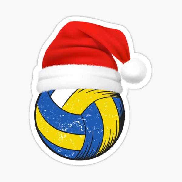 "Volleyball Christmas Xmas Volleyball Player Classic TShirt" Sticker