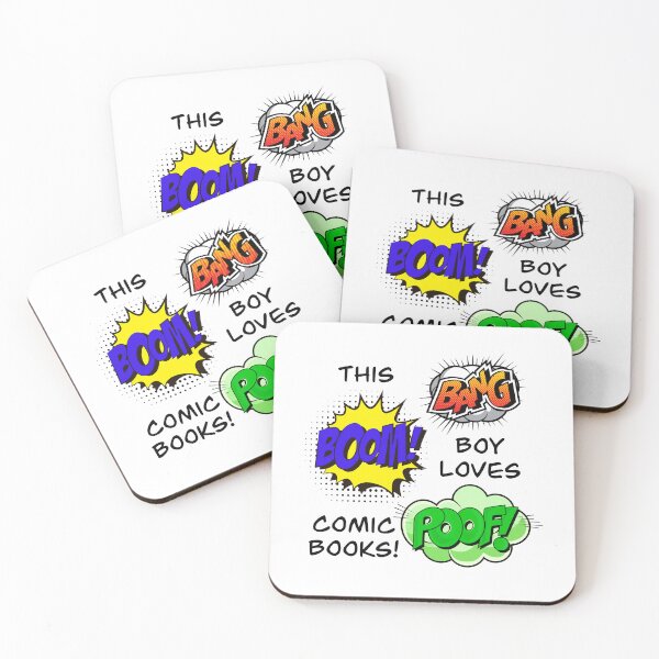 Item preview, This Boy Loves Comic Books! (on White) designed and sold by epinkb.