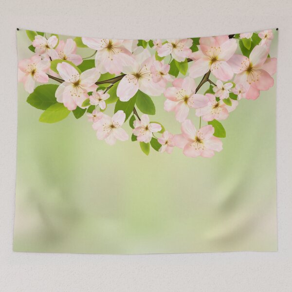 Item preview, Cherry Blossoms on Green designed and sold by Makanahele.