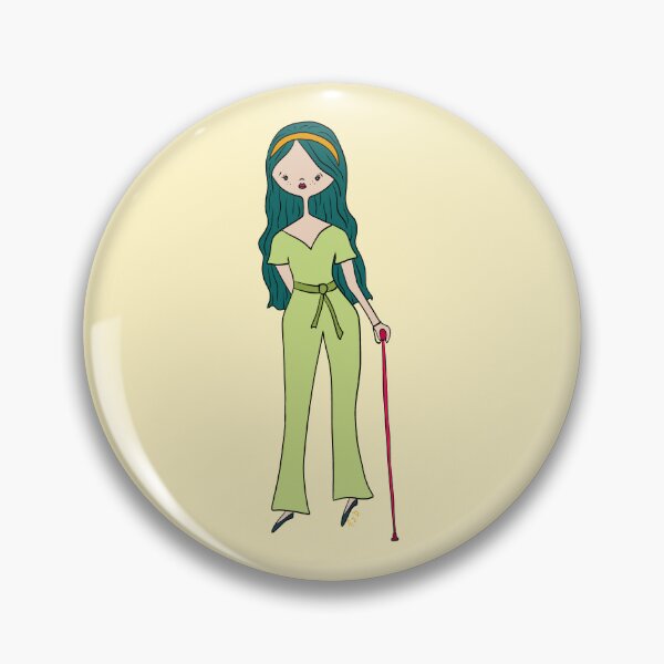 Item preview, Cute Girl With Cane (yellow) designed and sold by misslovelymess.