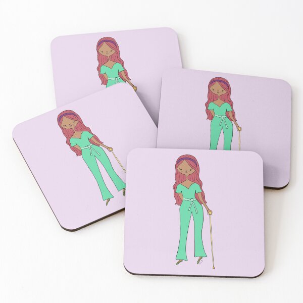 Item preview, Cute Girl With Cane (purple) designed and sold by misslovelymess.