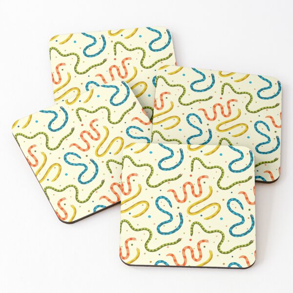 Item preview, Funky Colorful Snakes Pattern Retro designed and sold by trajeado14.