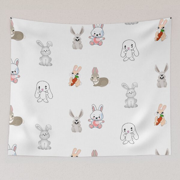 Item preview, Rabbit sticker pack designed and sold by PaulGoldStore.