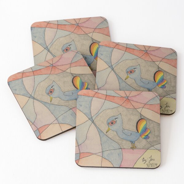 Item preview, Mosaic Rainbow Bird  designed and sold by JENSTARR23.