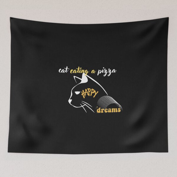 Item preview, THE NEXT 11 T-SHIRTS DREAMS CAT EATING A PIZZA designed and sold by rradouane.
