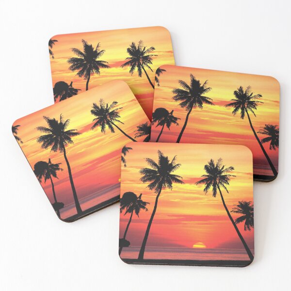 Item preview, palm trees, sunset designed and sold by cutecrazytshirt.