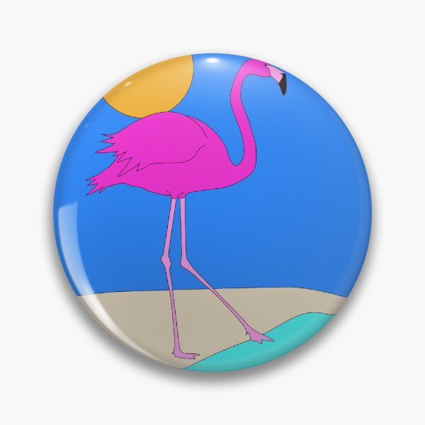 Artikelvorschau, Pink Flamingo testet das Wasser entworfen und verkauft von skauff.