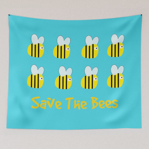 Item preview, Save The Bees - Save The Planet - Environmental Illustration - Cute Bees Design designed and sold by CamSkot.