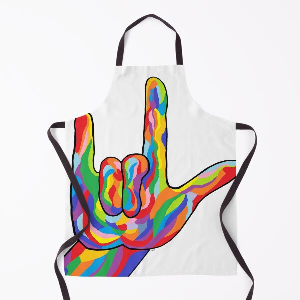 Item preview, ASL I Love You BOLD COLOR designed and sold by EloiseArt.