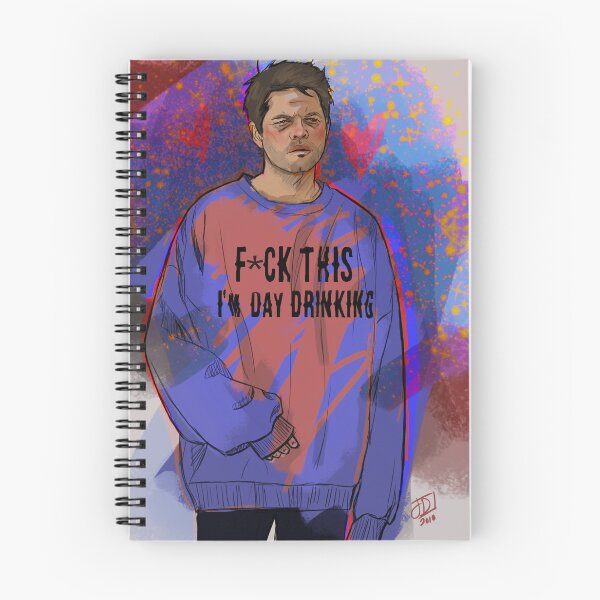 Item preview, Day-Drinking Castiel designed and sold by JackieDeeArt.