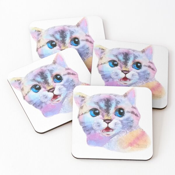 Item preview, shocked cat designed and sold by Colleenartx.