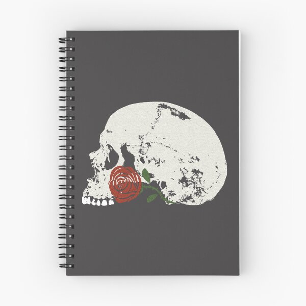 Item preview, Skull with red rose in crackle pattern. designed and sold by RawSunArt.