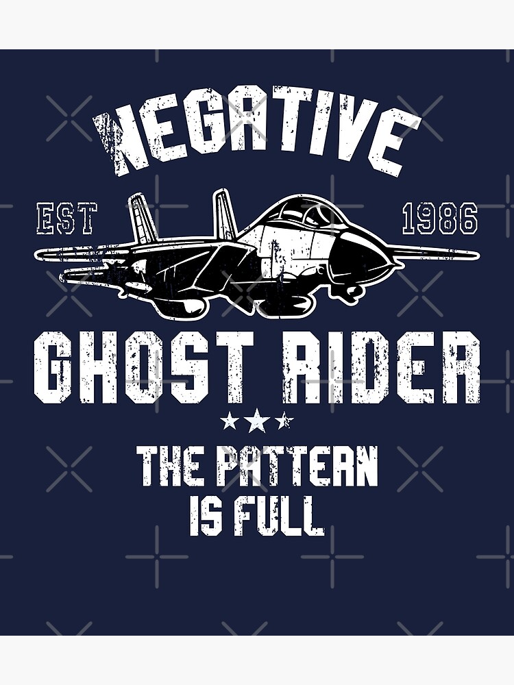 "Negative Ghost Rider the Pattern is Full, Top Gun Movie Quote" Poster