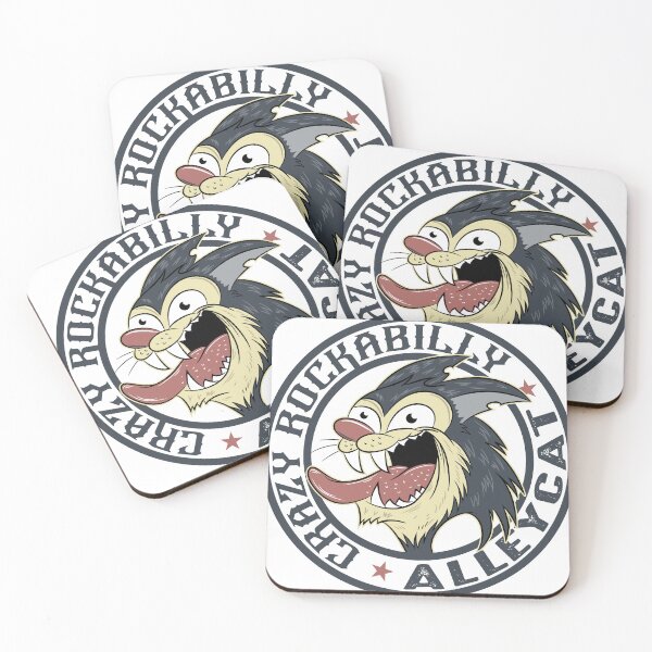 Item preview, Cool alleycat with rockabilly text and very crazy pose designed and sold by kamui7mx.