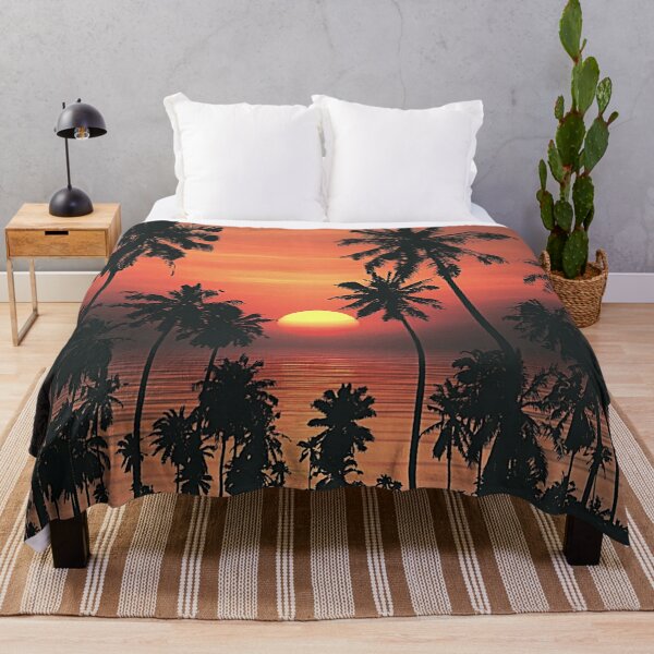 Item preview, sunset,palm trees designed and sold by cutecrazytshirt.