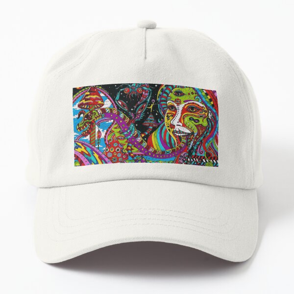 psychedelic dad hat